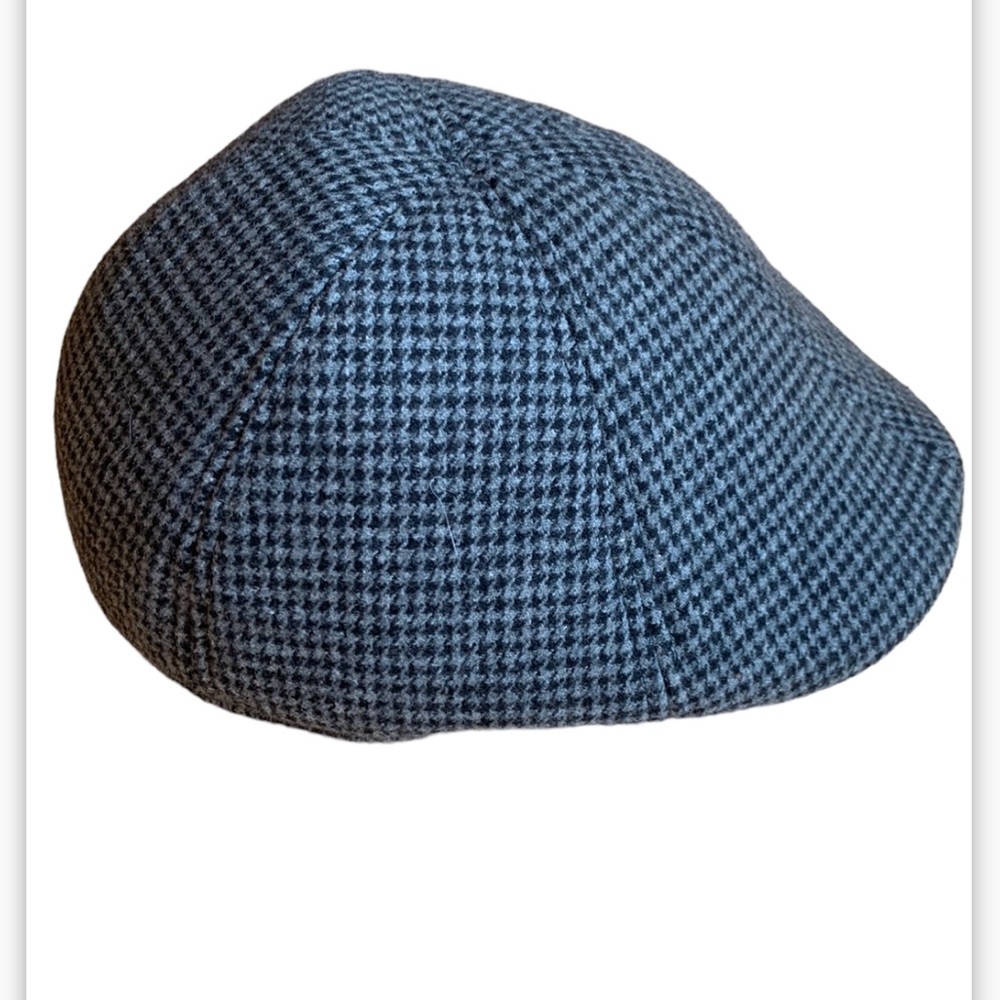 Black Brown 1826 Men’s Grey Herringbone Wool-Blend Ivy Cap, Size L